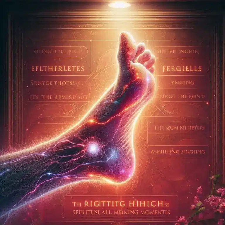 right foot itching spiritual meaning