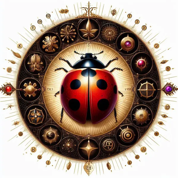 Spiritual Meaning of Black ladybug with Red Spots